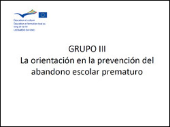La orientación en la prevención del abandono escolar prematuro