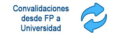Convalidaciones desde FP a universidad
