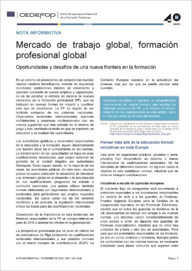 Nota informativa-Mercado de trabajo global, formación profesional global