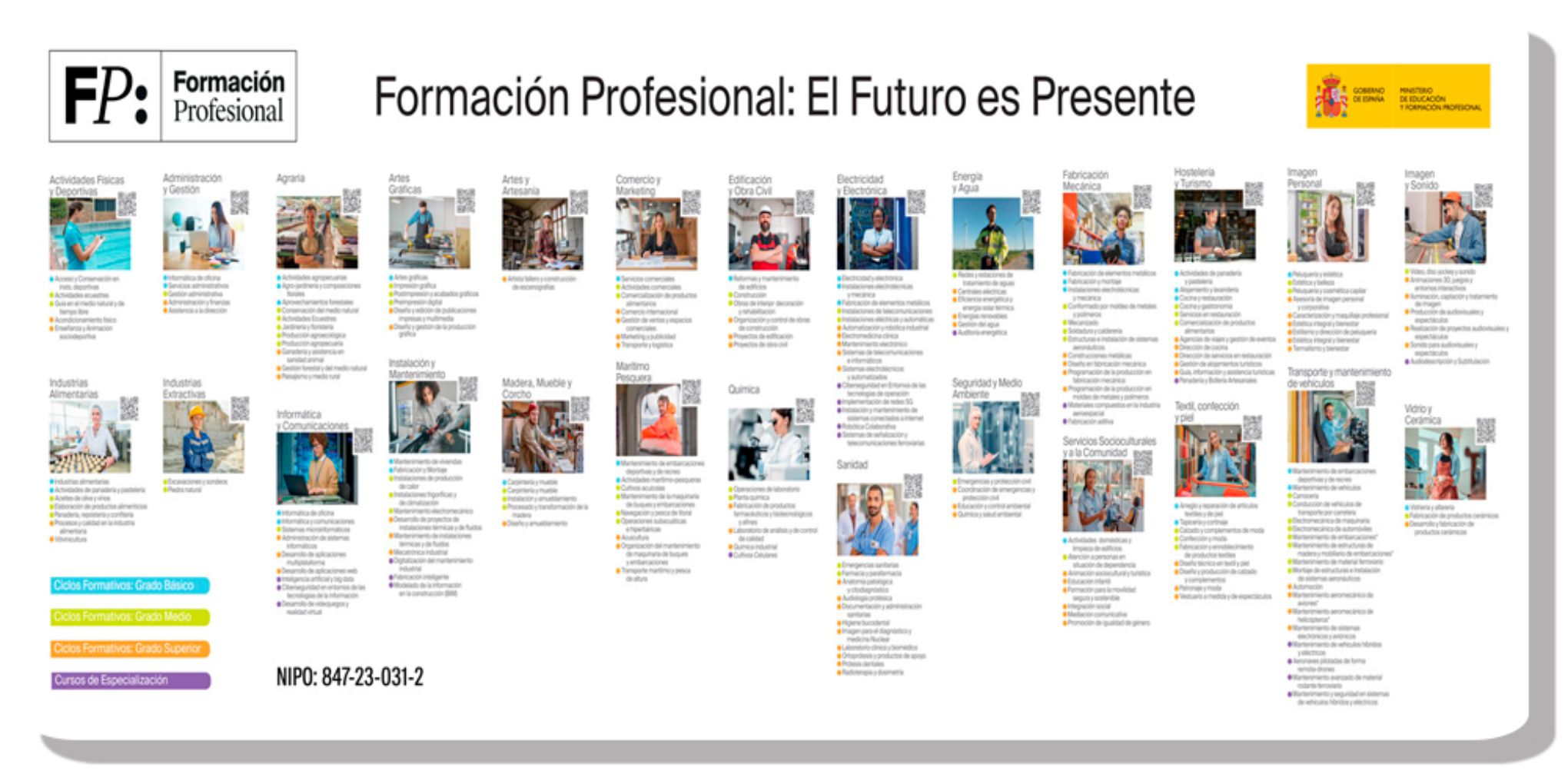 Baner familias profesionales