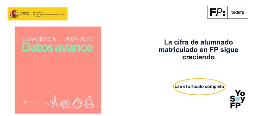 La cifra de alumnado matriculado en Bachillerato y Formación Profesional sigue creciendo mientras se reduce el abandono