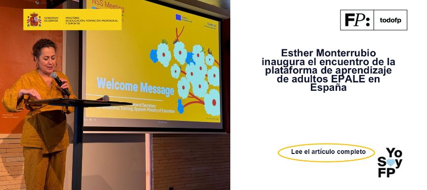 Esther Monterrubio inaugura en Madrid el encuentro de la Plataforma de aprendizaje de adultos en Europa