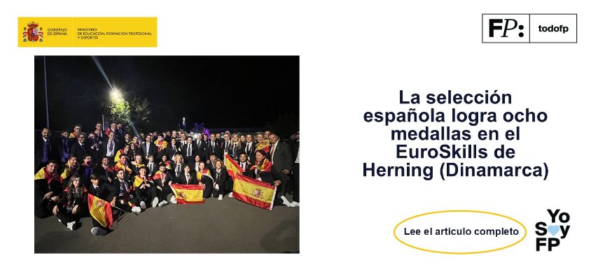 La selección española logra ocho medallas en el EuroSkills de Herning (Dinamarca)