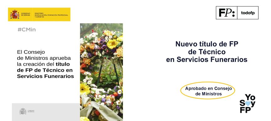 El Consejo de Ministros aprueba la creación del título de FP de Técnico en Servicios Funerarios