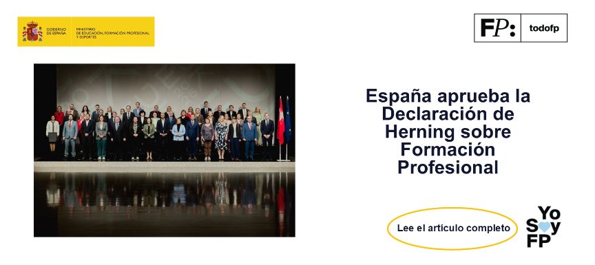 España aprueba la Declaración de Herning sobre Formación Profesional