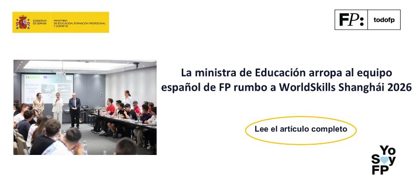 La ministra de Educación arropa al equipo español de FP rumbo a WorldSkills Shanghái 2026