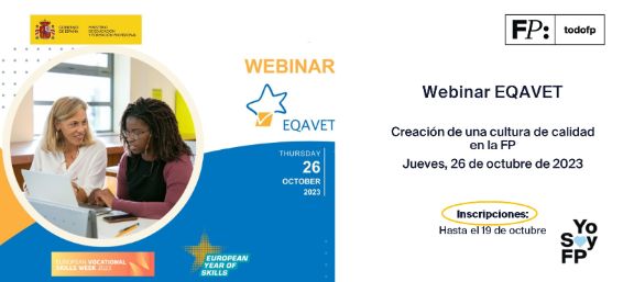 Webinar EQAVET: Creación de una cultura de calidad en la FP - Tendencias y novedades en la garantía de calidad para proveedores de FP