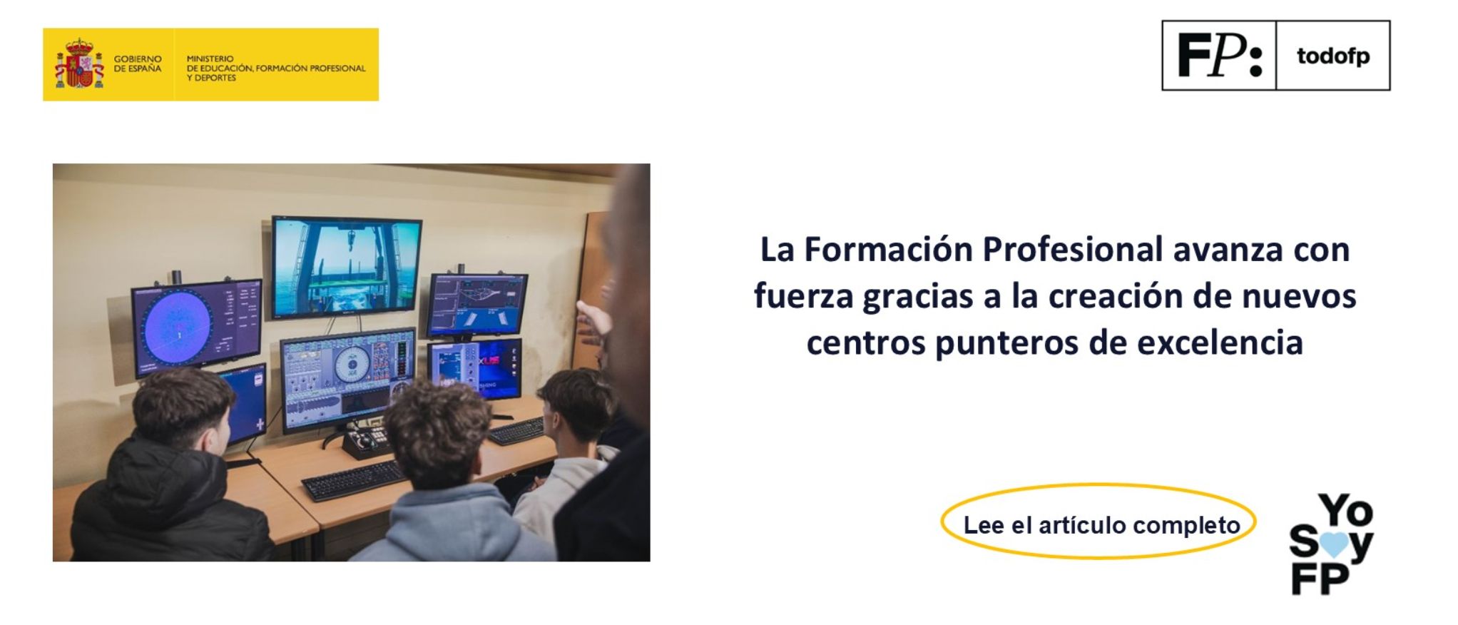 La Formación Profesional consolida su impulso con cifras récord de inserción laboral en toda España