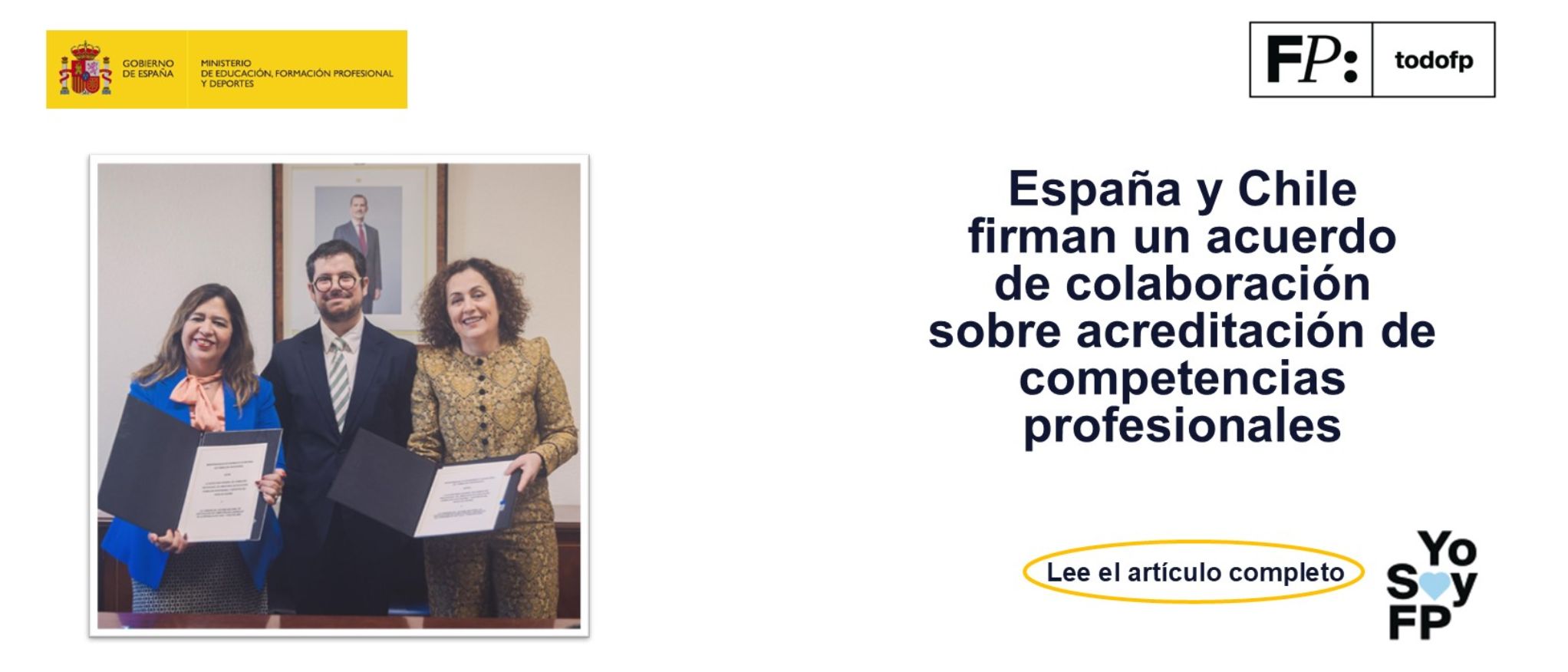 España y Chile firman un acuerdo de colaboración sobre acreditación de competencias profesionales