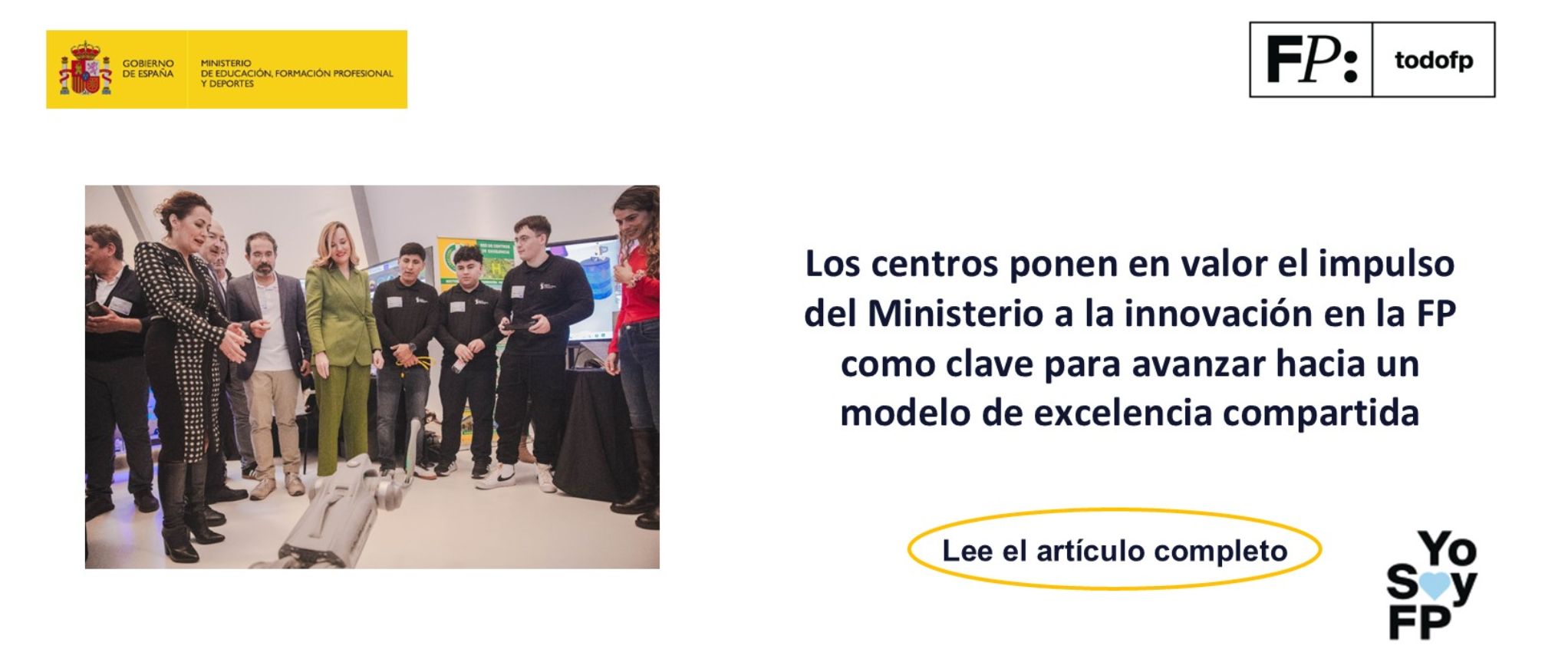 Los centros ponen en valor el impulso del Ministerio a la innovación en la FP como clave para avanzar hacia un modelo de excelencia compartida