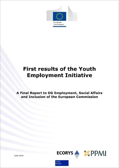 First results of the Youth Employment Initiative